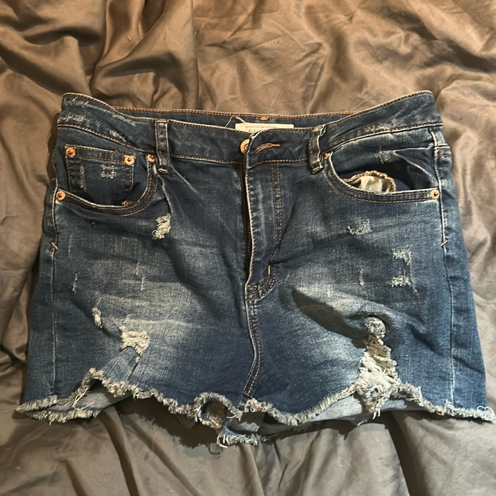 Stretchy Denim Shorts